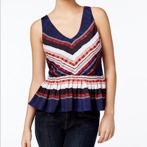 Guess pleats stripe “ St. Pendleton” cami NWT